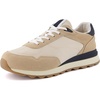 image:imageCUSHIONAIRE Mens Crest lace up Sneaker with Comfort FoamTanBlack