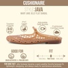image:imageCUSHIONAIRE Java Casual Womens Jelly Flats with Adjustable Strap Closed Toe Mary Janes Mule Design Waterproof Jelly Sandals for WomenWhiskey