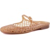 image:imageCUSHIONAIRE Java Casual Womens Jelly Flats with Adjustable Strap Closed Toe Mary Janes Mule Design Waterproof Jelly Sandals for WomenWhiskey