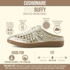 image:imageCUSHIONAIRE Buffy Woven Slip On Backless Sneaker Mules for WomenGold