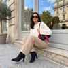 image:imageCUSHIONAIRE Giana Womens High Heel Ankle Boots Square Toe Vegan Suede Mid Block Heel Dress Booties for OfficeBlack