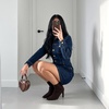 image:imageCUSHIONAIRE Giana Womens High Heel Ankle Boots Square Toe Vegan Suede Mid Block Heel Dress Booties for OfficeChocolate
