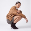 image:imageCUSHIONAIRE Giana Womens High Heel Ankle Boots Square Toe Vegan Suede Mid Block Heel Dress Booties for OfficeChocolate