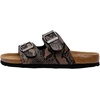 image:imageCUSHIONAIRE Lane Cork Footbed Womens Sandals Comfortable Double Buckle Slip On Sandals for Women with Arch Support and Classic Two Strap DesignBrown Snake