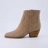 image:imageCUSHIONAIRE Womens Outlaw Western boot Memory Foam Wide Widths AvailableTaupe