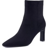 image:imageCUSHIONAIRE Giana Womens High Heel Ankle Boots Square Toe Vegan Suede Mid Block Heel Dress Booties for OfficeBlack