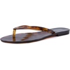 image:imageCUSHIONAIRE Aqua Jelly Flip Flops for Women  Jelly Shoes Glossy Upper SlipOn Thong Design Open Round Toe QuickDry Beach and Pool Friendly TravelReady Resort StyleTortoise
