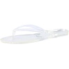 image:imageCUSHIONAIRE Aqua Jelly Flip Flops for Women  Jelly Shoes Glossy Upper SlipOn Thong Design Open Round Toe QuickDry Beach and Pool Friendly TravelReady Resort StyleClear
