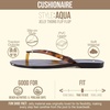 image:imageCUSHIONAIRE Aqua Jelly Flip Flops for Women  Jelly Shoes Glossy Upper SlipOn Thong Design Open Round Toe QuickDry Beach and Pool Friendly TravelReady Resort StyleTortoise