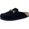 image:imageCUSHIONAIRE Cliff Suede Clog Mules for WomenBlack