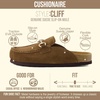 image:imageCUSHIONAIRE Cliff Suede Clog Mules for WomenBrown