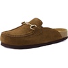 image:imageCUSHIONAIRE Cliff Suede Clog Mules for WomenBrown