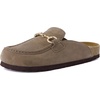 image:imageCUSHIONAIRE Cliff Suede Clog Mules for WomenMoss