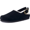image:imageCUSHIONAIRE Luz Suede Clogs for Women with Fuzzy LiningBlack