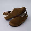 image:imageCUSHIONAIRE Luz Suede Clogs for Women with Fuzzy LiningBrown