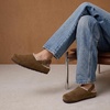 image:imageCUSHIONAIRE Luz Suede Clogs for Women with Fuzzy LiningBrown
