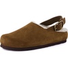 image:imageCUSHIONAIRE Luz Suede Clogs for Women with Fuzzy LiningBrown