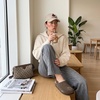 image:imageCUSHIONAIRE Luz Suede Clogs for Women with Fuzzy LiningDark Taupe