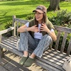 image:imageCUSHIONAIRE Luz Suede Clogs for Women with Fuzzy LiningKhaki