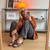 image:imageCUSHIONAIRE Naty Jelly Kitten Heels for Women Chic SlipOn Mule Design with Modern Open Square Toe Womens HeelsSmoke