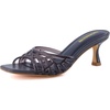 image:imageCUSHIONAIRE Naty Jelly Kitten Heels for Women Chic SlipOn Mule Design with Modern Open Square Toe Womens HeelsSmoke
