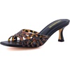 image:imageCUSHIONAIRE Naty Jelly Kitten Heels for Women Chic SlipOn Mule Design with Modern Open Square Toe Womens HeelsTortoise