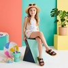 image:imageCUSHIONAIRE PoolK Jelly Sandals for Girls Water Friendly SlipOn Slides with Double Adjustable Buckles Comfortable Everyday Wear Kids SandalsTortoise