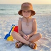 image:imageCUSHIONAIRE PoolK Jelly Sandals for Girls Water Friendly SlipOn Slides with Double Adjustable Buckles Comfortable Everyday Wear Kids SandalsWhiskey
