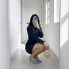 image:imageCUSHIONAIRE Saby Slingback Kitten Heels for Women Pointed Toe Pumps with Adjustable Ankle Strap for Casual Dressy WearBlue Microsuede