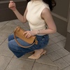 image:imageCUSHIONAIRE Saby Slingback Kitten Heels for Women Pointed Toe Pumps with Adjustable Ankle Strap for Casual Dressy WearLight Tan Microsuede