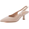 image:imageCUSHIONAIRE Saby Slingback Kitten Heels for Women Pointed Toe Pumps with Adjustable Ankle Strap for Casual Dressy WearNude