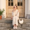 image:imageCUSHIONAIRE Wendy Woven Mary Jane Flats for Women with Memory FoamIvory