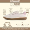 image:imageCushionaire Bonnie Girls Tennis Shoes Lightweight LaceUp Kids SneakersOffwhite