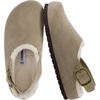 image:imageCUSHIONAIRE Luz Suede Clogs for Women with Fuzzy LiningBiscuit