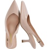 image:imageCUSHIONAIRE Saby Slingback Kitten Heels for Women Pointed Toe Pumps with Adjustable Ankle Strap for Casual Dressy WearNude
