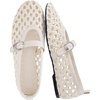 image:imageCUSHIONAIRE Wendy Woven Mary Jane Flats for Women with Memory FoamIvory