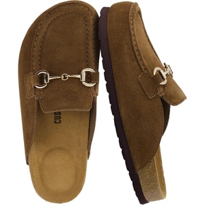 image:imageCUSHIONAIRE Cliff Suede Clog Mules for WomenBrown