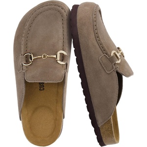 image:imageCUSHIONAIRE Cliff Suede Clog Mules for WomenMoss