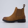 image:imageCUSHIONAIRE Britain Genuine Suede Chelsea Ankle Boots for Women  Water Resistant Suede Side Gore Panels Cushioned Insole Lug Outsole Chelsea Boots for Women Rear Pull TabTan