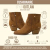 image:imageCUSHIONAIRE Outlaw Cowboy Boots for Women Western Ankle BootiesBrown