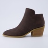 image:imageCUSHIONAIRE Rip Slip On Ankle Boots for Women with Side ZipperBrown