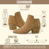 image:imageCUSHIONAIRE Rip Slip On Ankle Boots for Women with Side ZipperTan