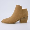 image:imageCUSHIONAIRE Rip Slip On Ankle Boots for Women with Side ZipperTan