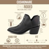 image:imageCUSHIONAIRE Rodeo Cowboy Boots for Women Pointed Toe Ankle BootieBlack