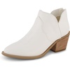 image:imageCUSHIONAIRE Rodeo Cowboy Boots for Women Pointed Toe Ankle BootieWhite
