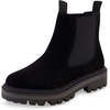 image:imageCUSHIONAIRE Womens Derby Genuine Suede Chelsea boot Memory Foam Wide Widths AvailableBlack Suede