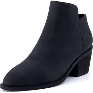 image:imageCUSHIONAIRE Rip Slip On Ankle Boots for Women with Side ZipperBlack