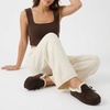 image:imageCUSHIONAIRE Creek Genuine Leather Suede Womens Slippers Casual House Shoes  Memory Foam Footbed Soft Faux Fur Lining Genuine Suede Leather Upper Indoor Outdoor Sole Classic Moccasin DesignChocolate