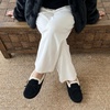 image:imageCUSHIONAIRE Creek Genuine Leather Suede Womens Slippers Casual House Shoes  Memory Foam Footbed Soft Faux Fur Lining Genuine Suede Leather Upper Indoor Outdoor Sole Classic Moccasin DesignBlack