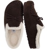 image:imageCUSHIONAIRE Creek Genuine Leather Suede Womens Slippers Casual House Shoes  Memory Foam Footbed Soft Faux Fur Lining Genuine Suede Leather Upper Indoor Outdoor Sole Classic Moccasin DesignChocolate
